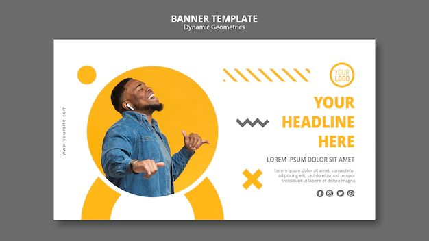 Free PSD | Banner template minimalist business