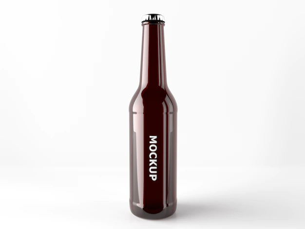 Free PSD | Beer bottle mock up design