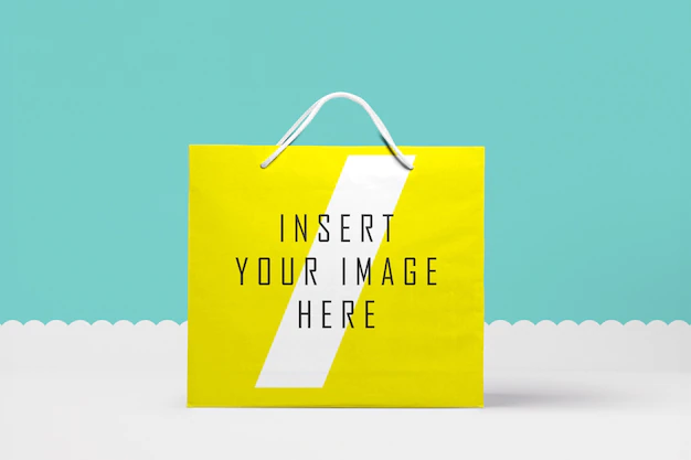 Free PSD | Big paper bag mock up