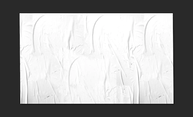 Free PSD | Big white panel in black surface mockup