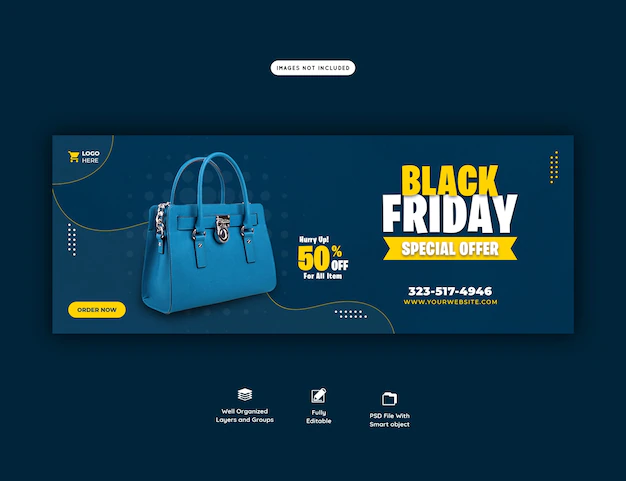 Free PSD | Black friday special offer facebook cover banner template