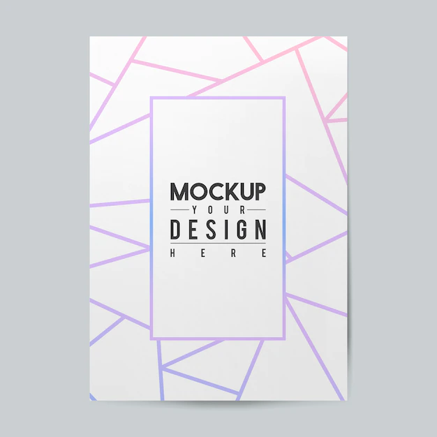 Free PSD | Blank paper brochure template mockup