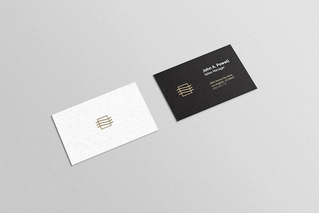 Free PSD | Business card set mockup