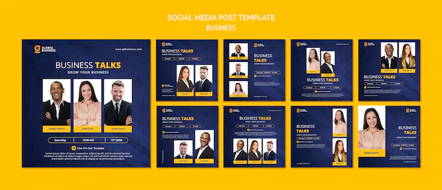 Free PSD | Business instagram post design template