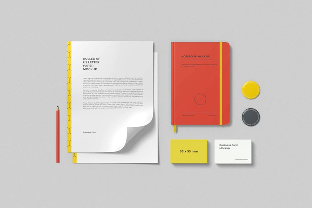 Free PSD | Business stationery mockup