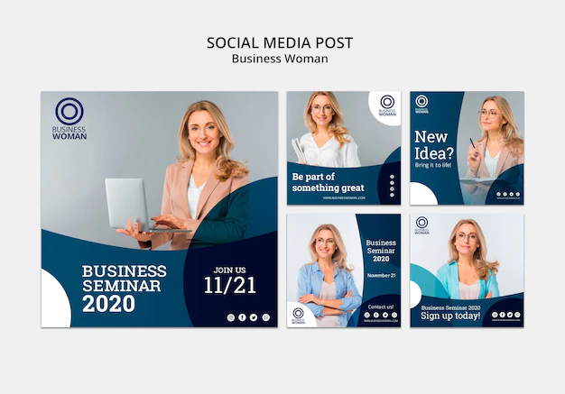 Free PSD | Business template for social media posts