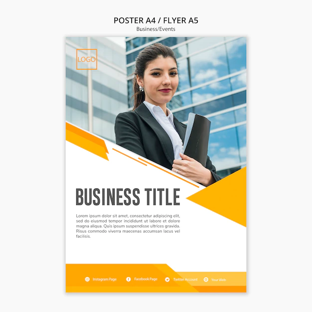 Free PSD | Business template modern design