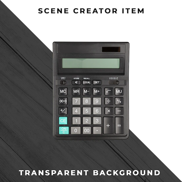 Free PSD | Calculator transparent psd