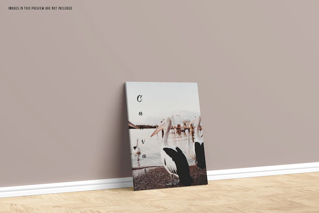 Free PSD | Canvas mockup