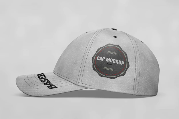 Free PSD | Cap mock up lateral view