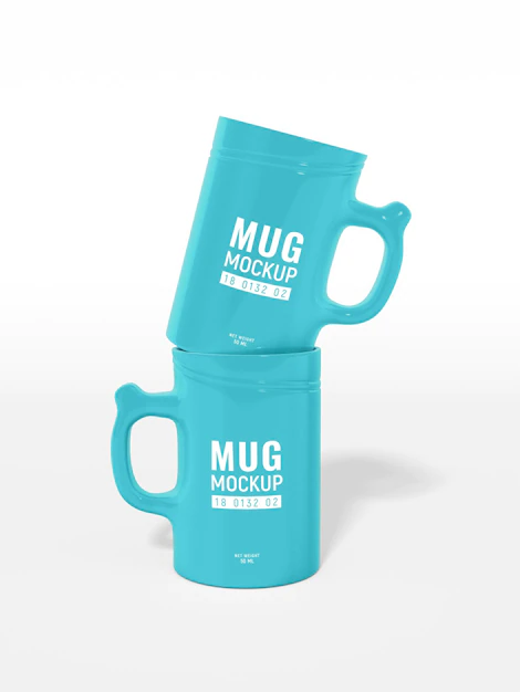Free PSD | Ceramic coffee mug branding mockup