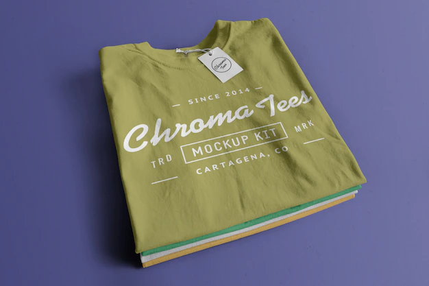 Free PSD | Chromatees tshirt mockup