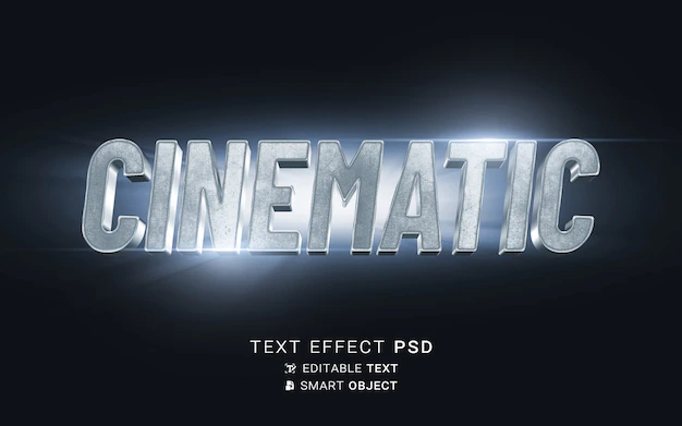 Free PSD | Cinematic text effect design