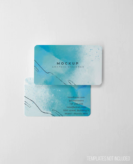 Free PSD | Clean and elegant mockup of business cards