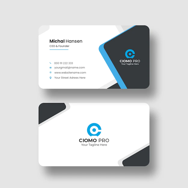 Free PSD | Clean business card template