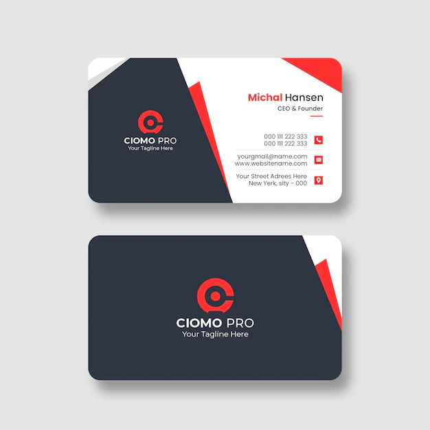 Free PSD | Clean professional business card template