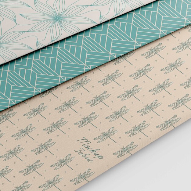 Free PSD | Close up on textile material mockup