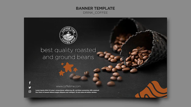 Free PSD | Coffee banner template