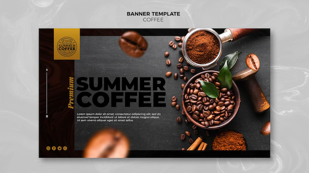 Free PSD | Coffee shop banner template