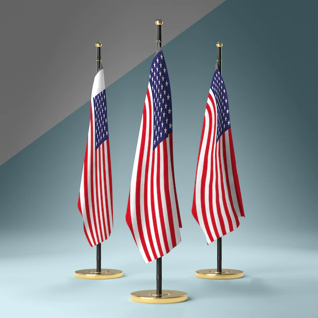 Free PSD | Collection of flags of usa