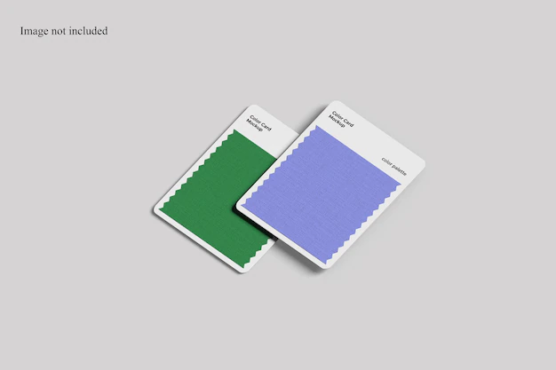 Free PSD | Color palette card mockup for showcasing your color references