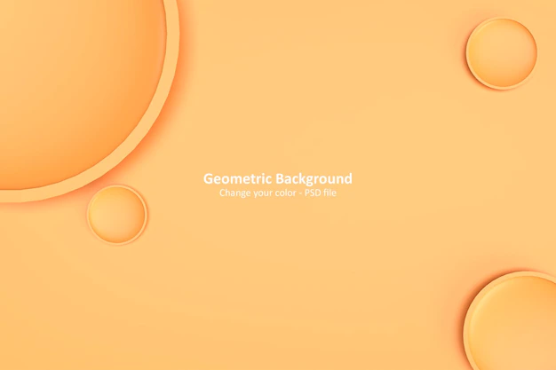 Free PSD | Colorful background wallpaper wiht minimal 3d geometric shapes