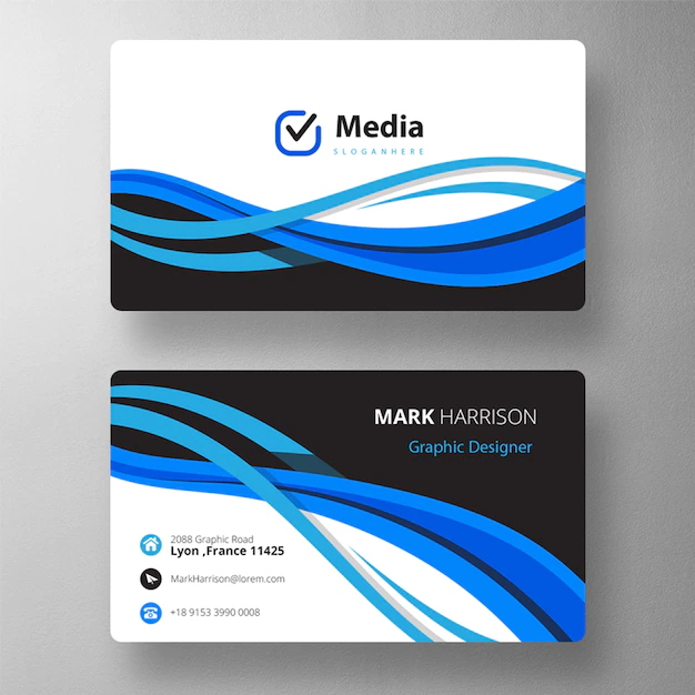 Free PSD | Colorful business card mock up