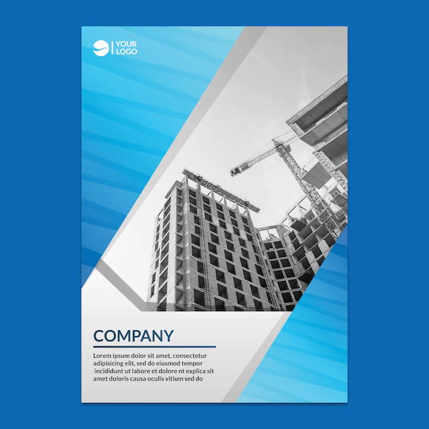 Free PSD | Corporate annual report mockup