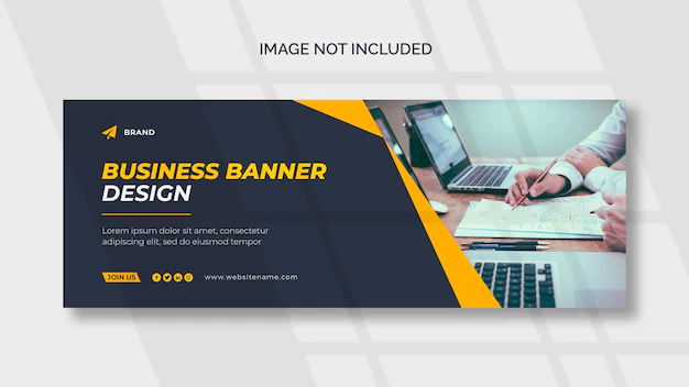 Free PSD | Corporate cover or web banner template