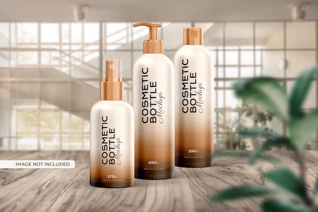 Free PSD | Cosmetic bottle mockup