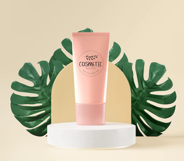 Free PSD | Cosmetic packaging mockup