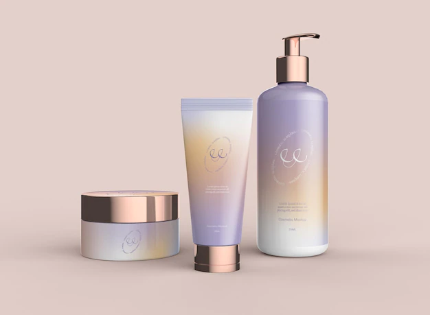 Free PSD | Cosmetic products mockup set