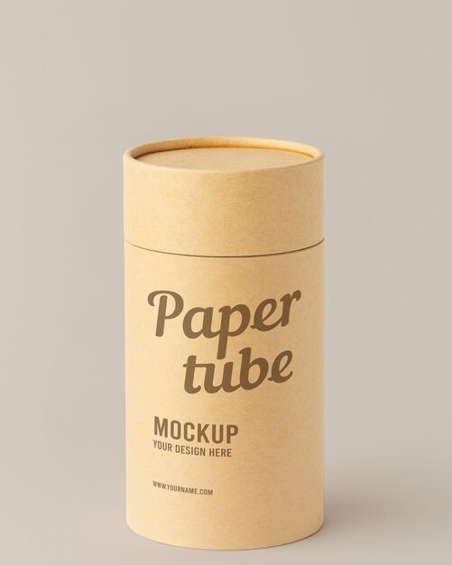 Free PSD | Craft cylinder realistic design mockup