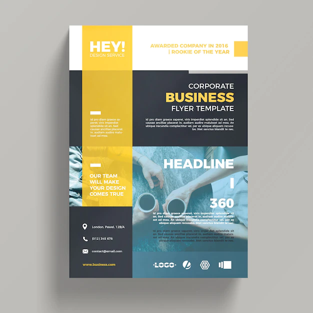 Free PSD | Creative corporate business flyer template