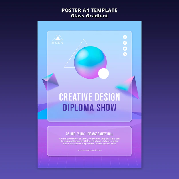 Free PSD | Creative design poster template