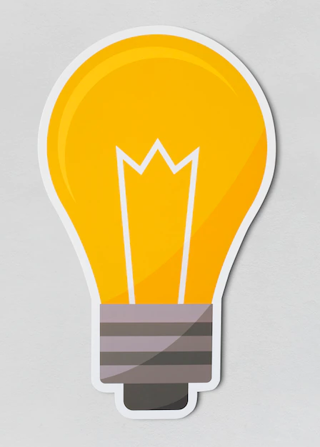 Free PSD | Creative light bulb icon