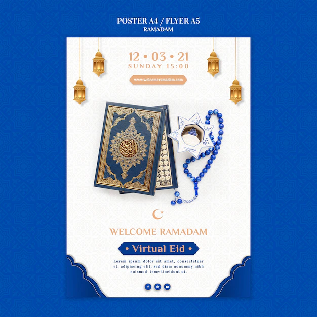 Free PSD | Creative ramadan print template