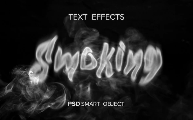 Free PSD | Creative smoke text effect