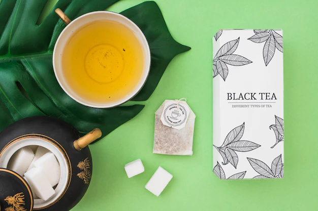 Free PSD | Creative tea mockup