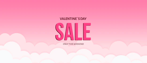 Free PSD | Creative valentines sale mockup