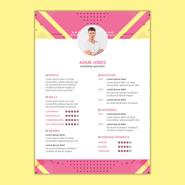 Free PSD | Cv template