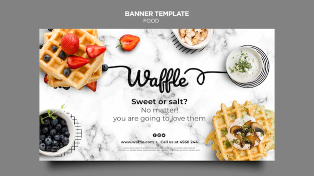 Free PSD | Delicious food banner template