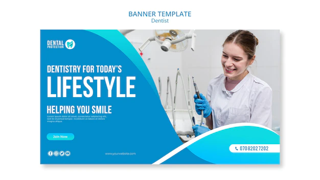 Free PSD | Dentist banner template concept