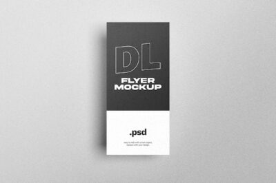 Free PSD | Dl flyer mockup