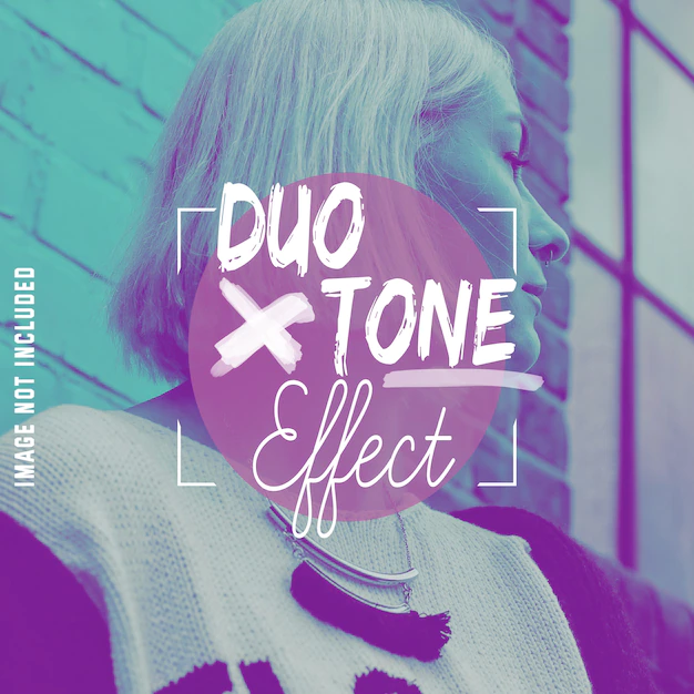 Free PSD | Duo tone effect to your photos