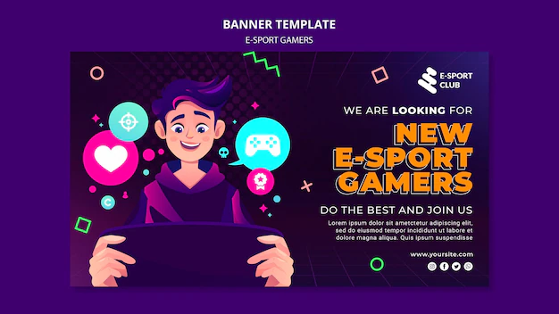 Free PSD | E-sport games banner template