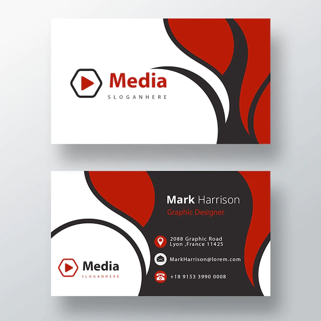 Free PSD | Editable elegant psd business card template