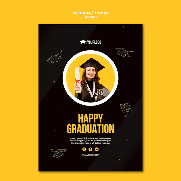 Free PSD | Education concept poster template