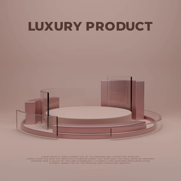 Free PSD | Elegant luxury podium product display