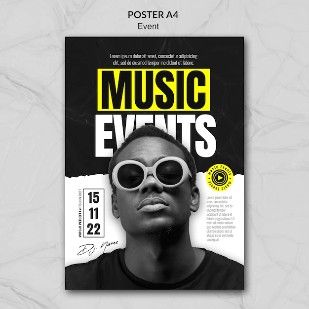 Free PSD | Event flyer template design